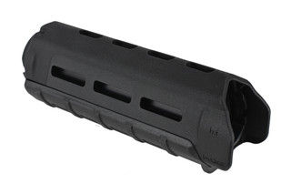 Magpul MOE M-LOK carbine length handguard is made from black polymer